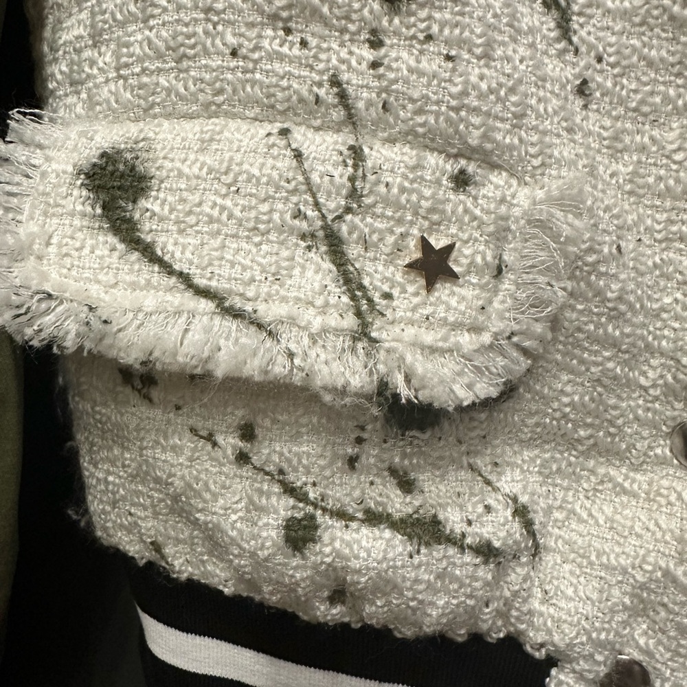Anthropologie | Tweed Bomber Jacket | Minor Call Out |‎ XS | NWT - Picture 6 of 11